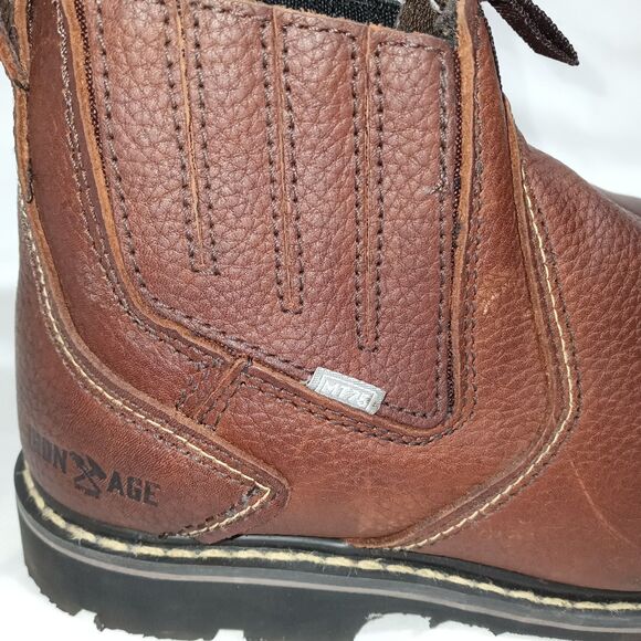 Iron Age Groundbreaker IA 5018 Boots Mens 7.5 Ankle Steel Toe Work Brown Leather main image 6